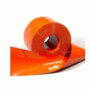 Lanière orange - 2280 x 190 x 2 mm pour extrémité du rideau chambre froide positive