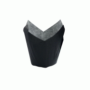 Nvase ECOLOMIQUE - 60 Pcs - Caissette De Cuisson Forme Tulipe En Papier Noir Ingraissable - 175 mm x 175 mm x 90 mm - noir papier NVS210CPST7N Nvase ECOLOMIQUE - 60 Pcs - Caissette De Cuisson Forme Tulipe En Papier Noir Ingraissable - 175 mm x 175 mm x 90 mm - noir papier NVS210CPST7N