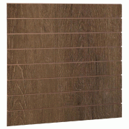 Panneau rainuré R15 L120xP120cm épaisseur 18mm - chêne tabac