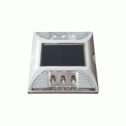 Plot routier basic solaire bi-directionnel 2 x 3 LED - Lot de 6 plots