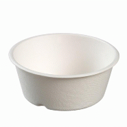 Pot Bodega pulpe de canne 330ml Ø11,5xH4,7cm blanc - par 300