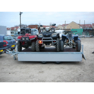 Remorque surbaissée porte quad Duo 13 600kg