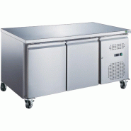 Tour pâtissier réfrigéré 2 portes et plan en inox - P800 mm | Afi - AA28PP