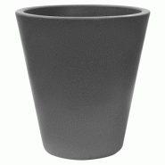WellHome - Pot de fleurs en polyéthylène coloris taupe 40x40cm - marron plastique PLS020