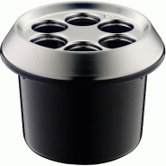 Alfi alfi Réfrigérateur de conférence "Konferenzboy" noir avec couvercle en acier inoxydable 1 pièce - noir inox 0367.205.000