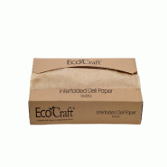 Betik Ecoline – 12 x 500 unités – Papier ingraissable kraft ciré san plastique en distributeur – 31 x 27 cm - marron papier 1011023