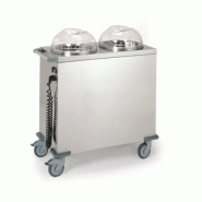 Chariot chauffe-assiettes 2 piles Tournus Equipement 808172