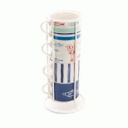 Coffret 4 tasses déjeuner Ariel - Blanc Rond Porcelaine Amadeus 7.4x10.19 cm - blanc porcelaine 3520071882383 Coffret 4 tasses déjeuner Ariel - Blanc Rond Porcelaine Amadeus 7.4x10.19 cm - blanc porcelaine 3520071882383