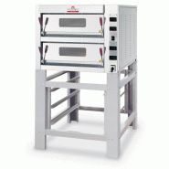 Four à pizza professionnel 2 chambres 8 pizzas commandes - digitale... - PTK2AD