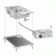Gastro-Inox Gastro Inox Bain marie encastrable en inox 400x600x335mm - 7445908510566