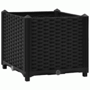 Helloshop26 - Jardinière lit surélevé plantes fleurs jardin 40 x 40 cm polypropylène noir 02_0000930 - 3000072651534 Helloshop26 - Jardinière lit surélevé plantes fleurs jardin 40 x 40 cm polypropylène noir 02_0000930 - 3000072651534