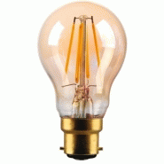 Lampe gls led filament ambrée 4 w 2700k 380 lm e27