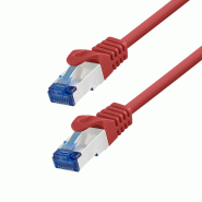 LogiLink Professional Câble patch Ultraflex, Cat.6A, S/FTP, 10 m, rouge - rouge 4052792056105