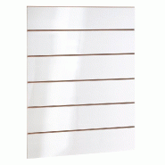 Panneau rainuré R20 L90xP120cm épaisseur 18mm - blanc laqué