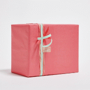 Papier cadeau kraft lisse framboise 0,70 x 100 m