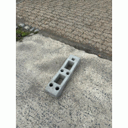 Plot béton 24 kg - Pour clôture grillagée de chantier - Plusieurs dimensions et poids disponibles