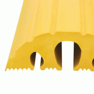 Pont-gaine franchissable pour câbles et tuyaux (Jaune)