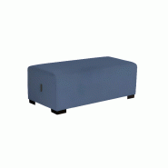 Pouf 2 places bleu denim Pouf 2 places bleu denim