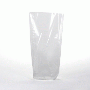 Sachets écornés transparents 12x22,5cm - lot de 200 - fond plat et vue claire