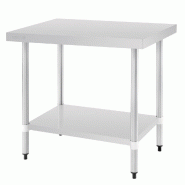Table de préparation sans rebord en acier inoxydable 900 x 600mm - PT375