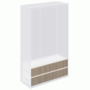 Tiroir Vertigo T01 MDF naturel et anthracite H20cm pour caisson 120cm - par 2