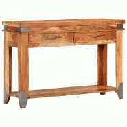 VidaXL Table console 110x34x74 cm Bois d'acacia massif - Bois massif 338469