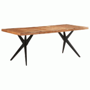 VidaXL Table de salle à manger 200x90x76 cm Bois d'acacia massif Modèle Polaris Nordique - 323571