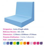 Assise droite adulte - Réf. MO. ADR - Modulable avec antidérapant pour crèche et collectivité Assise droite adulte - Réf. MO. ADR - Modulable avec antidérapant pour crèche et collectivité