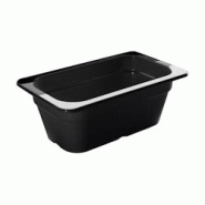 Bac Gastro GN 1/4 Noir Mélamine - Profondeur 65 mm - 1,9 L - Lacor - noir 66465J Bac Gastro GN 1/4 Noir Mélamine - Profondeur 65 mm - 1,9 L - Lacor - noir 66465J