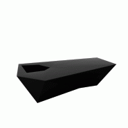 Banc design in & out FAZ - noir