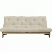 BANQUETTE CONVERTIBLE FRESH PIN COLORIS BEIGE COUCHAGE 140*200 CM.