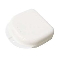 Boîte de transport pour gouttière et appareil orthodontique - étui blanc 79 x 76 x 27 mm - de 1,50 € à 0,55 € HT