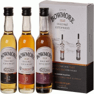 BOWMORE Auchentoshan Gift Collection (American Oak, 12YO, Three Wood) 41% Vol. 3x0,05l en boîte cadeau - 5010496002094