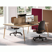 Bureau design Challenger pied bois et métal Bureau design Challenger pied bois et métal