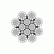 Câble spécial Alphalift - 8 torons doubles parallèles - Faible allongement - Non giratoire