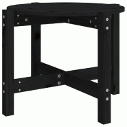 Décoshop26 - Table d'appoint design simple Ø 62,5 x 45 cm bois massif de pin noir DEC039903 - noir Bois massif 3000264654749