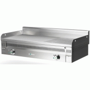 Fry-Top à gaz EURO-SNACK semi-rainurée en ACIER rectifié - L1200 | Mainho - PLR120N