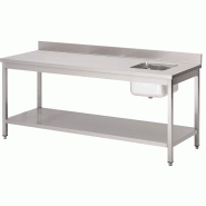 Gastronoble Gastro M évier petit bac à droite | inox | largeur 160 cm - 5050984690488