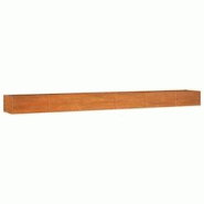 Helloshop26 - Jardinière bac lit surélevé plantes fleurs terrasse jardin de jardin rouillé 600 x 80 x 45 cm acier corten marron 02_0039877 - 30002 Helloshop26 - Jardinière bac lit surélevé plantes fleurs terrasse jardin de jardin rouillé 600 x 80 x 45 cm acier corten marron 02_0039877 - 30002