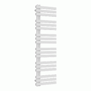 Helloshop26 - Radiateur sèche-serviettes chauffage salle de bain acier 140 x 50 cm blanc 03_0010411 - blanc acier 3000225211042_0