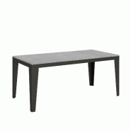 Itamoby Table Extensible 90X180/284 Cm Flame Evolution Ciment Structure Anthracite - gris VE180TAFLMEVO-CM-AN