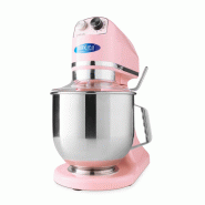 Mixer planétaire - 7 L - jusqu'à 2 kg de pâte - rose | Maxima - 09300151