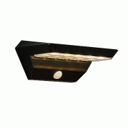 Nordlux Applique murale AGENA Solar Matière plastique Noir, H.9 - IP44 - SolarLed / Extérieur - noir plastique 5704924004964