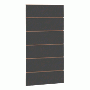Panneau rainuré R20 L59,5xP120cm épaisseur 18mm - anthracite