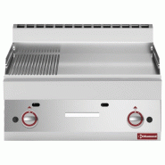 Plaque cuisson gaz 2/3 lisse 1/3 rainurée - Diamond - 0615402657631