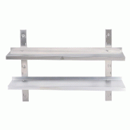 Romux® Étagère Murale Double Réglable en Acier Inoxydable 800x650x650 mm | Étagère de Cuisine Murale | Étagère Murale en Inox - 8435811803021 Romux® Étagère Murale Double Réglable en Acier Inoxydable 800x650x650 mm | Étagère de Cuisine Murale | Étagère Murale en Inox - 8435811803021