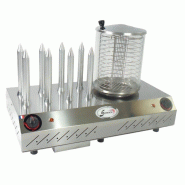 SOFRACA Chauffe saucisses inox électrique PRO 8 plots en aluminium, 40 saucisses de stockage, 120 pièces par heure, 1300 W, 220 V - MONO - 370118803 SOFRACA Chauffe saucisses inox électrique PRO 8 plots en aluminium, 40 saucisses de stockage, 120 pièces par heure, 1300 W, 220 V - MONO - 370118803