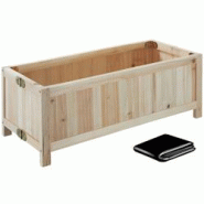 TecTake GmbH tectake Carré potager BLOMSTER marron - 405622 - marron Bois massif 405622 TecTake GmbH tectake Carré potager BLOMSTER marron - 405622 - marron Bois massif 405622