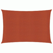 VidaXL Voile d'ombrage 160 g/m² Terre cuite 5x7 m PEHD Modèle Aurora Nova - rouge 311357
