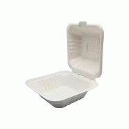 Boîte à burger en canne à sucre 15x15cm 50un - 6621317